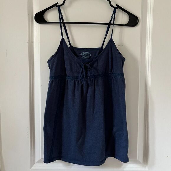 Vintage Y2K Navy Blue Lacey Babydoll Tank from SO Wear It Declare It (Size S) - Picture 3 of 7